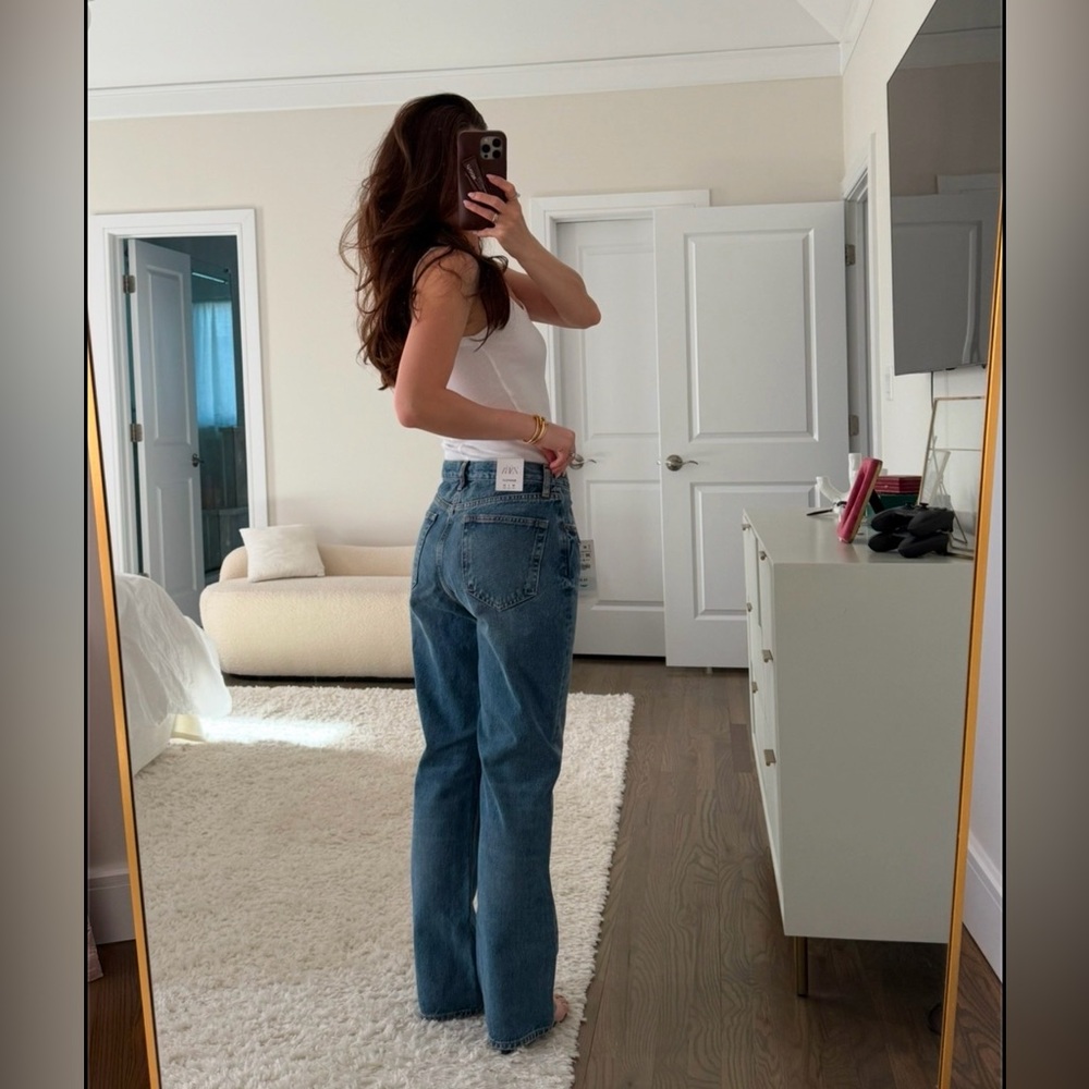 Zara Bootcut Blue Denim Jeans - Picture 3 of 6